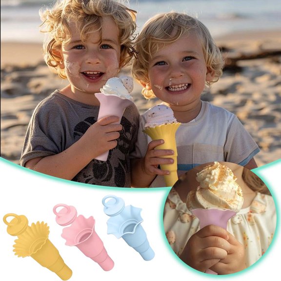 Replio 3PCS Flower Snow Con E Cups Reusable Con E Flower Cups Foldable Silicone Shaved Ice Cups Snack Ice Crea M Bowls For Holiday Party Birthday