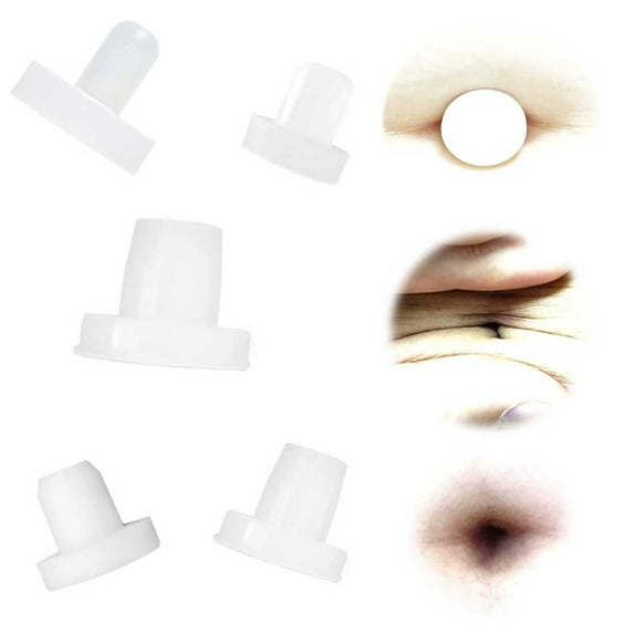 Replio 5 Different Sizes Of Belly Button Plugs Set Belly Button Button Shaped Belly Shaping Plug