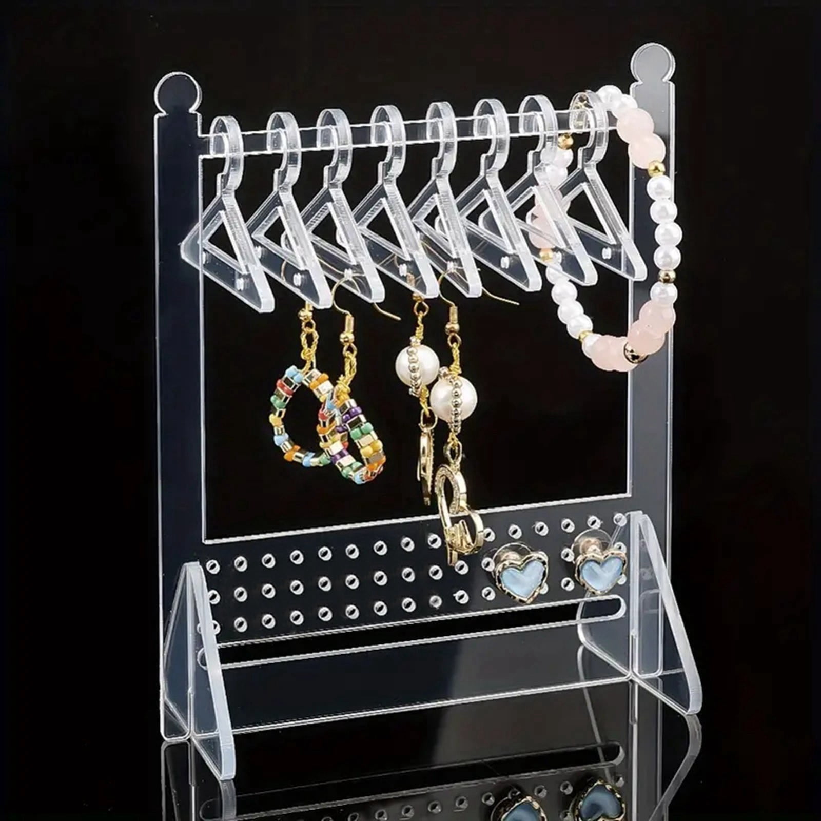 Replio Acrylic Earring Rack Transparent Acrylic Earring Display Rack ...