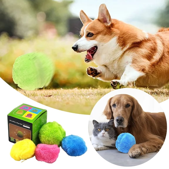 Replio Active Rolling Anxiety Active Rolling Toys For Dogs Automatic Movement Interactive Self Moving Active Rolling Toys For Large Small Dogs Pet Gifts Christmas