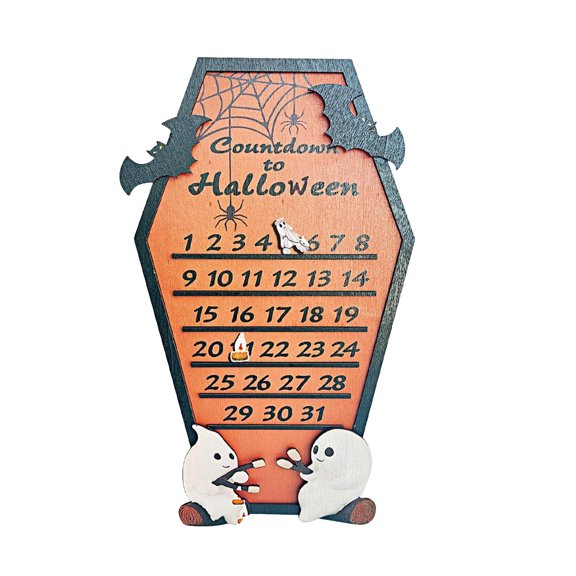 Replio Advent Countdown Calendar Flickering Pattern Wooden Moving 31 Days Countdown Calendar Party Countdown Ornament For Home Desk Home decor