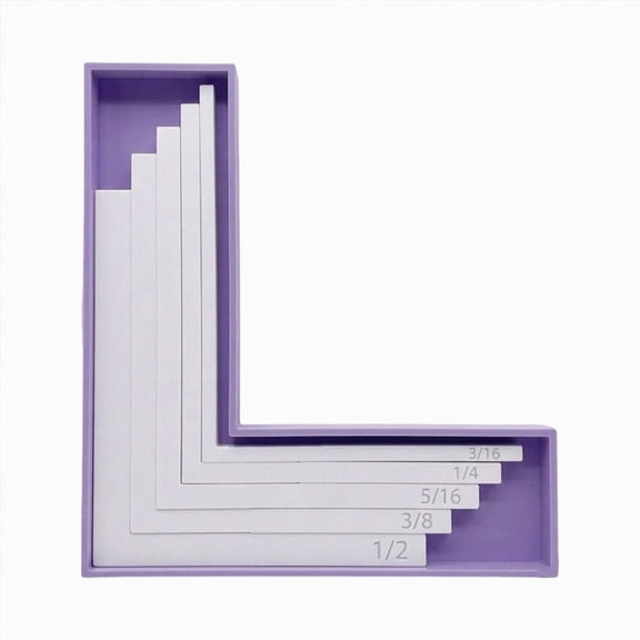 Replio Card Alignment Guide and Layer Spacing Tool,with Storage Tray,L Shaped Angle Ruler,5 Nesting Sizes (3/16 Inch To 1/2 Inch),Suitable for Tiling Projects,Stamp Platforms,Card Making.