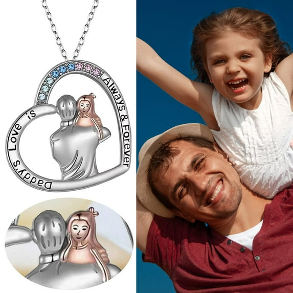 Replio Dad Picture Necklace Birthday Gifts For Dad From Daughter Father’s Day Gifts For Dad