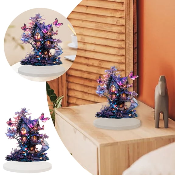 Replio Fairy Dream Butterfly 2D Flat Acrylic Holiday Decorations Wear Tabletop Decoration Gifts