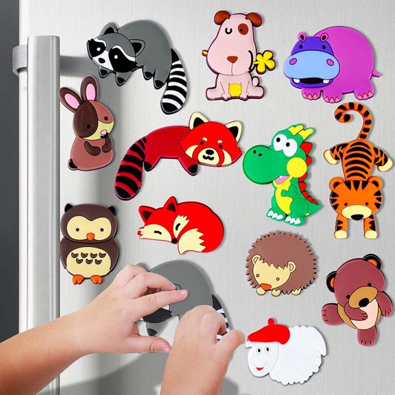 Replio Refrigerator For Kids Cute Farm Animals Fridge For Toddlers 1 3 Kids For Fridge Baby Educational Children Gift Full Back Toddler Magn Gifts