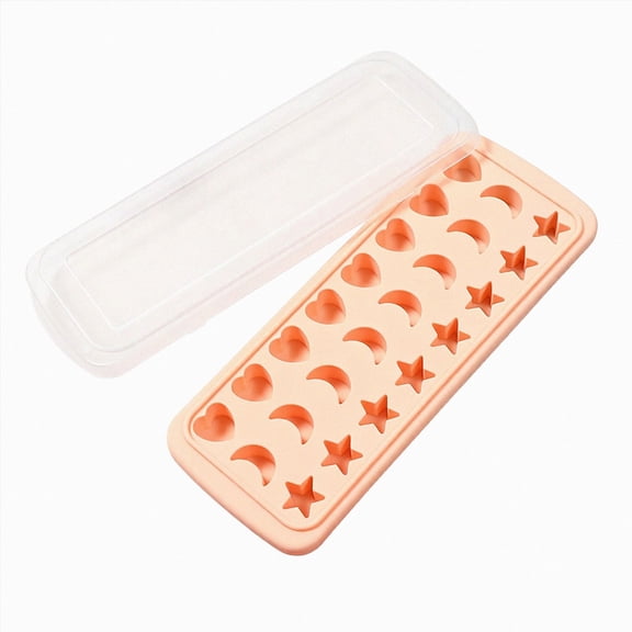 Replio Silicone Ice Cube Tray, Star,Moon,And Heart Shaped,with Lid And Blue Dropper,Dustproof And Flavor-Proof,Whiskey Ice Ball Maker.Suitable for Beverage Mixing,Cocktails,Dessert Garnishing.