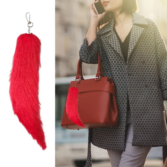 Replio Tail Shaped Keychain Pendant Delicate And Fashion Accessory Tail Accessory Prop Keychain