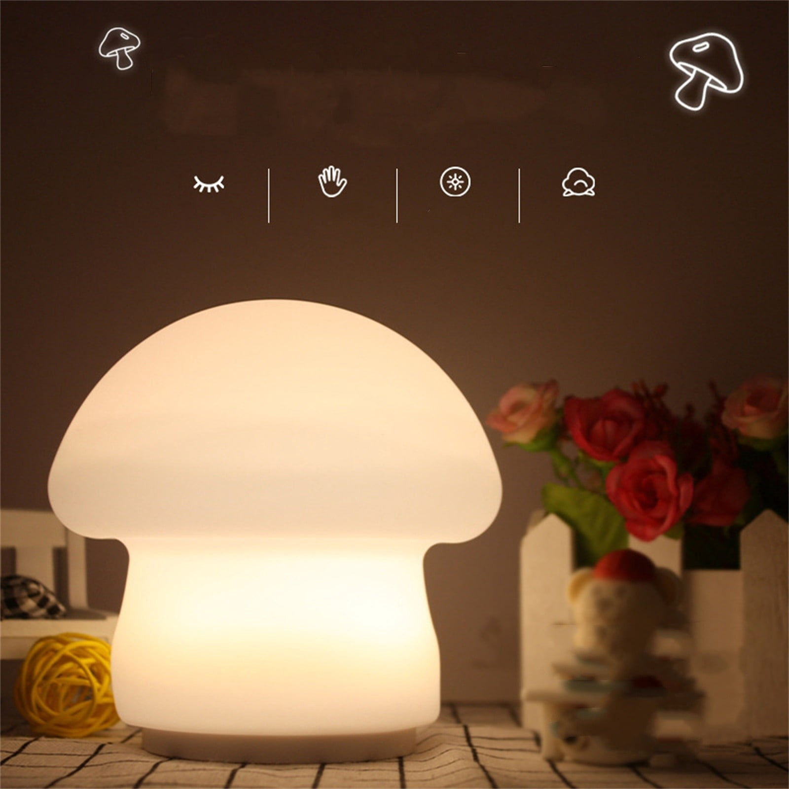 Replio ZONTO Simple Ambience Light USB Port Rechargeable Small Night Lamp Living Room And Bedside Table Lamp