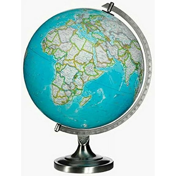 Replogle Bartlett Illuminated Desktop Globe, Blue 12"
