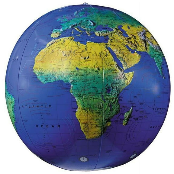 Inflatable Globe with Topographical Map