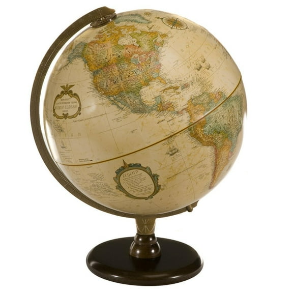 Replogle Hastings Desktop Globe, Antique 12"