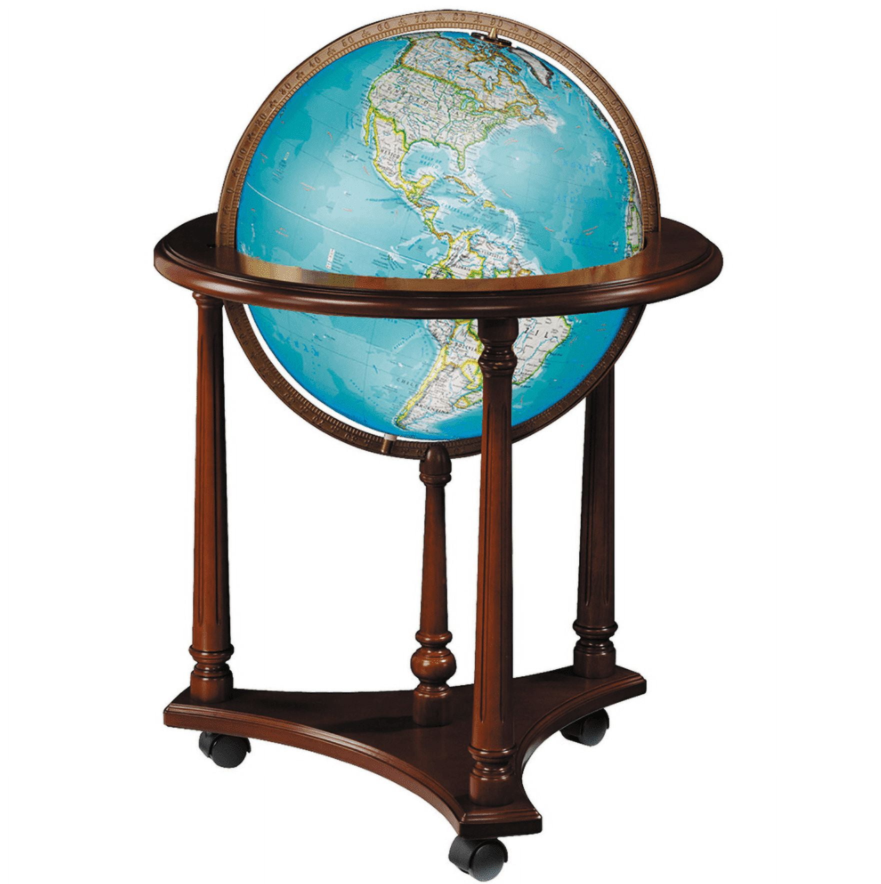 Replogle Kingsley Floor Globe, Antique 16"