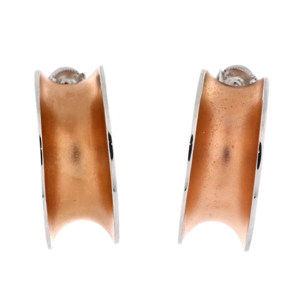 Reponse Earrings Sterling Silver and Vermeil Very Large By Rebag