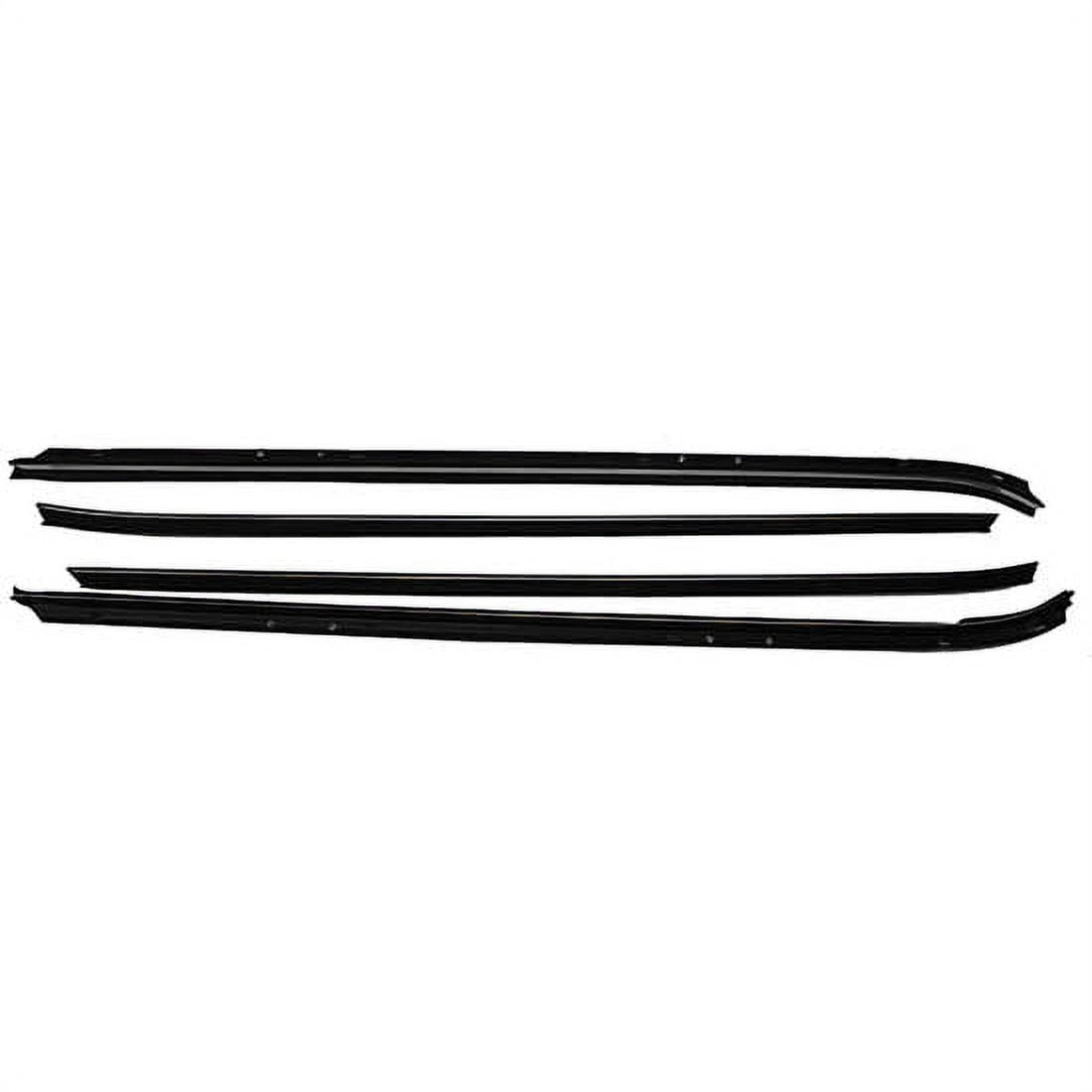 Repops CA165A 4-Pc Window Felt Kit, Short Chrome Bead Camaro/FB ...