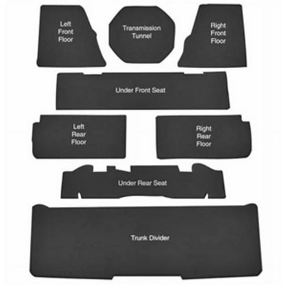Repops N112 Sound Deadener Underlayment Kit for 1962-67 Nova