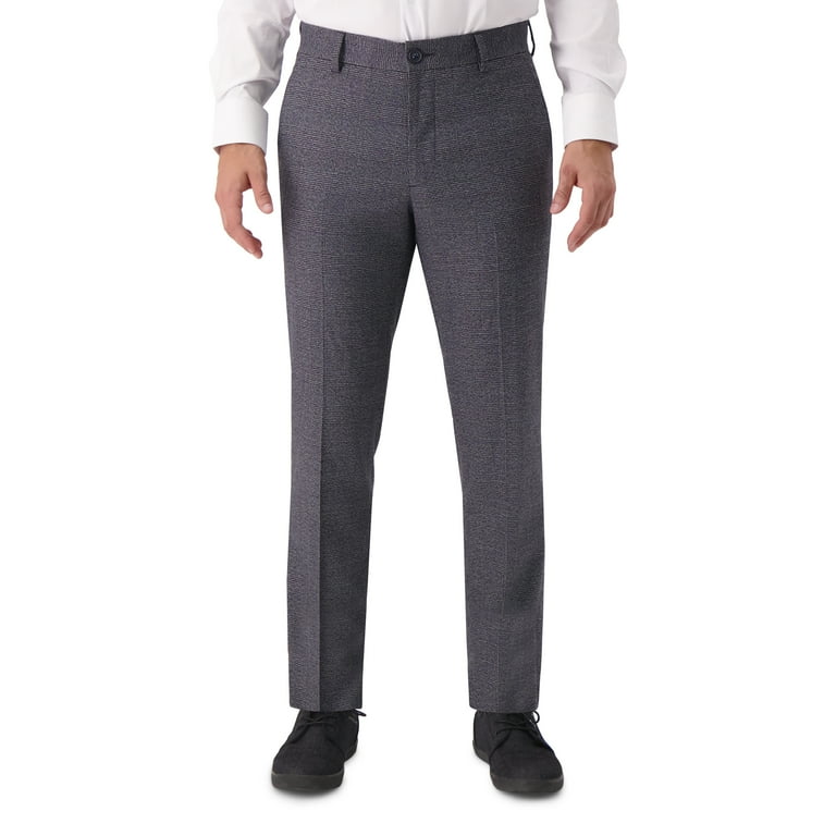 green emerald velvet dress Black Performance Stretch Slim Fit Suit Pants main image 1
