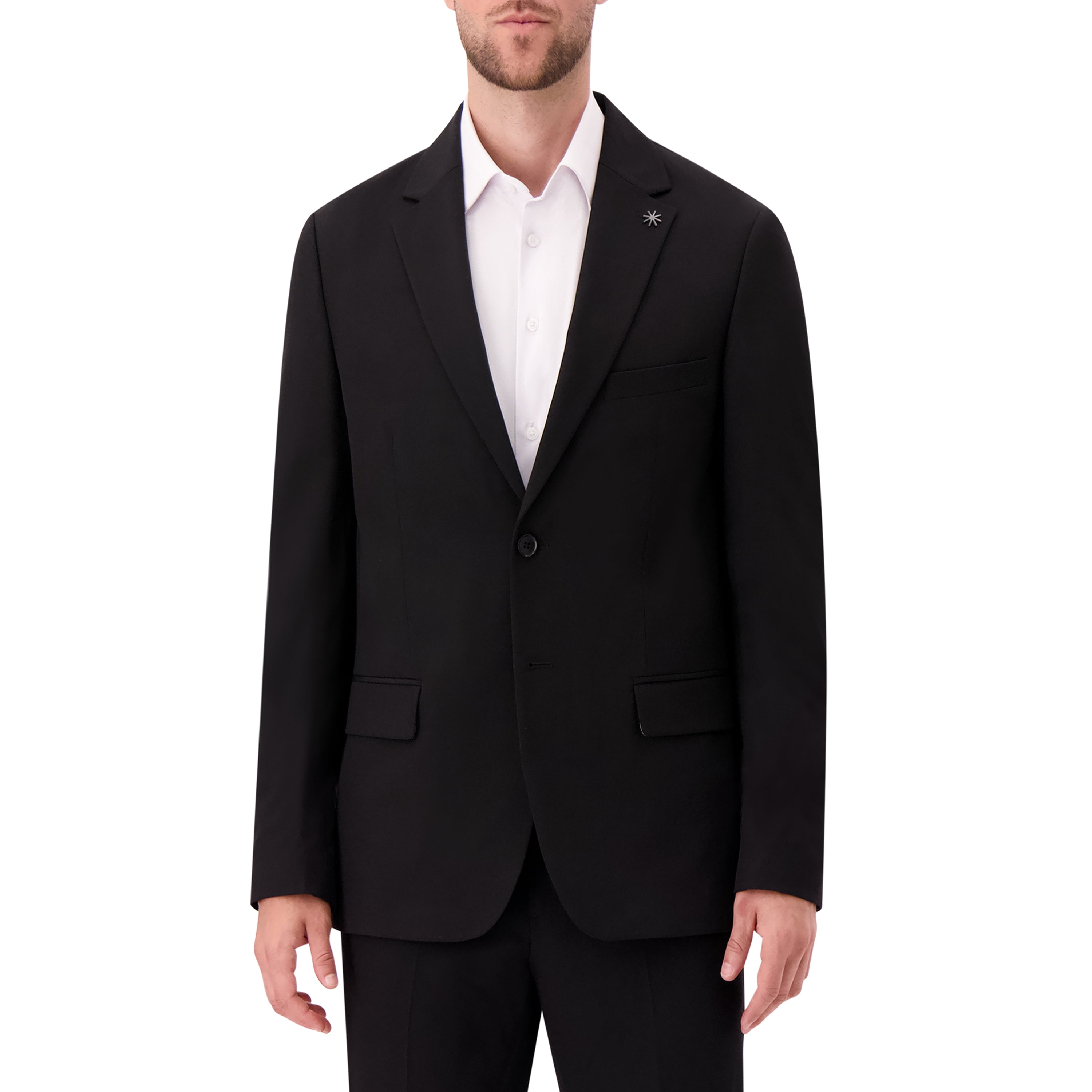Report Collection Single Breast Full Lined Flat Pocket Woven Men's Jacket