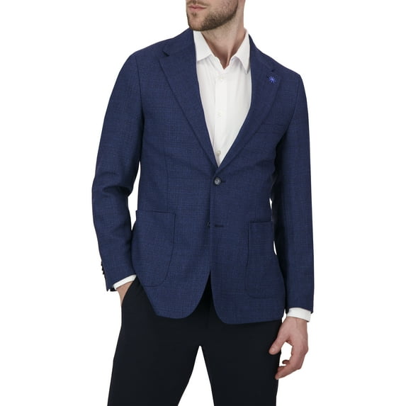 Report Collection Single Breast Full Lined Patch Pocket Wool Men's Jacket