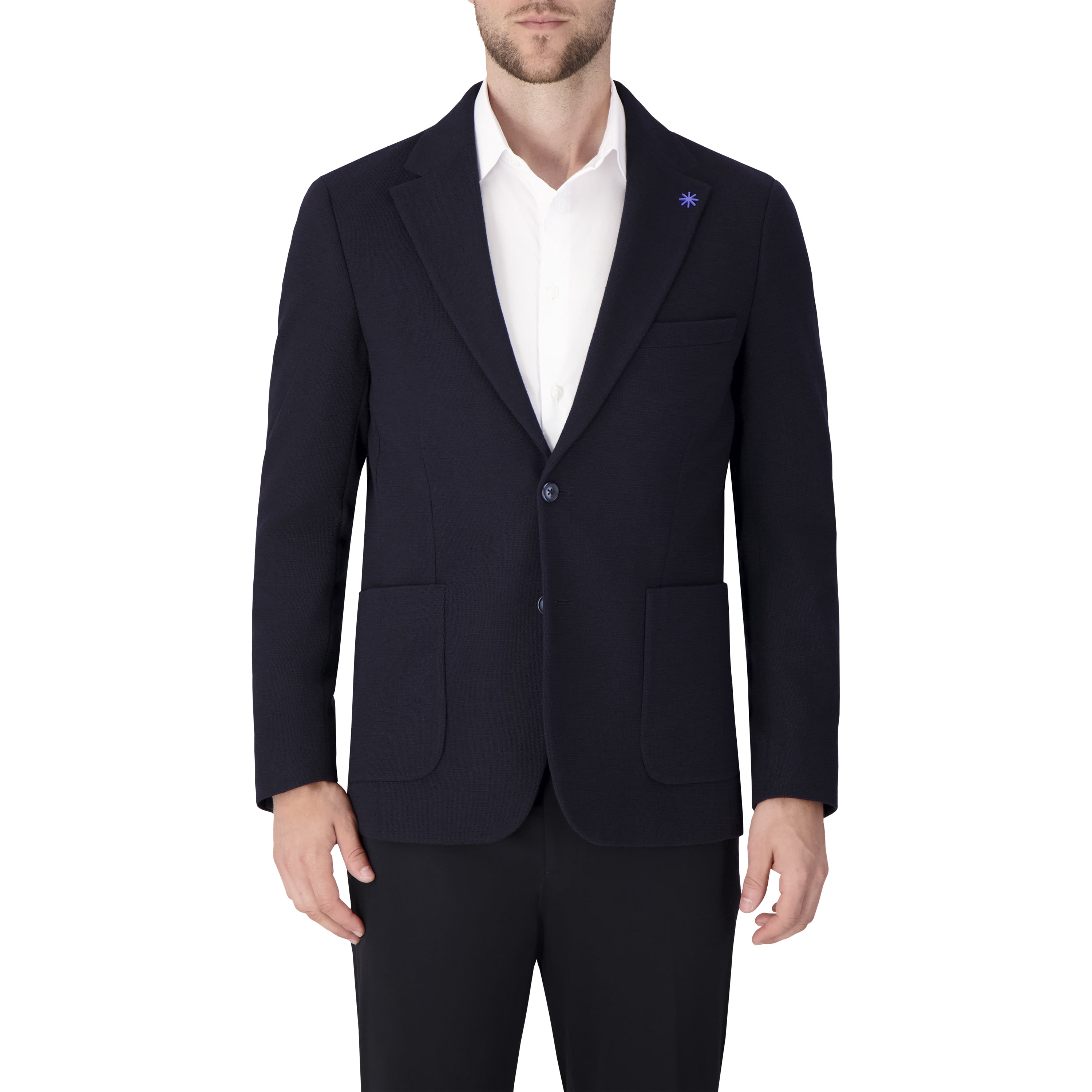 Report Collection Single Breast Full Lined Patch Pocket Woven Men's Jacket