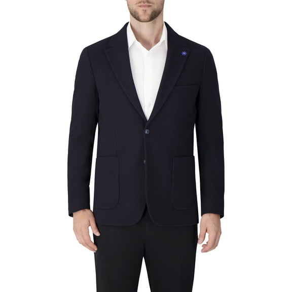 Report Collection Single Breast Full Lined Patch Pocket Woven Men's Jacket