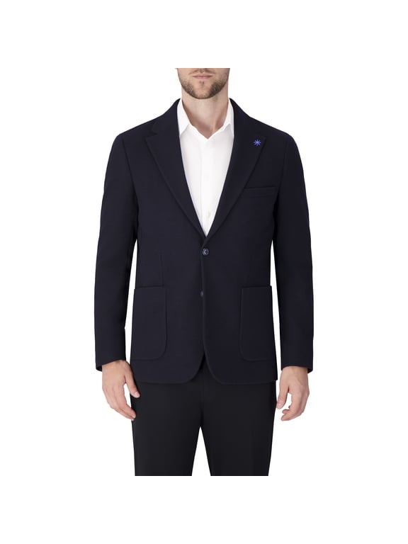 Single Breast Full Lined Patch Pocket Woven Men's Jacket