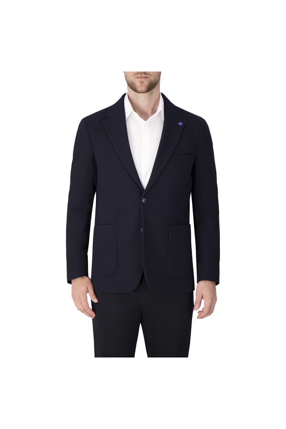 Single Breast Full Lined Patch Pocket Woven Men's Jacket