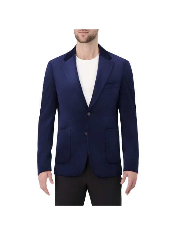 Single Breast Full Lined Patch Pocket Woven Men's Jacket