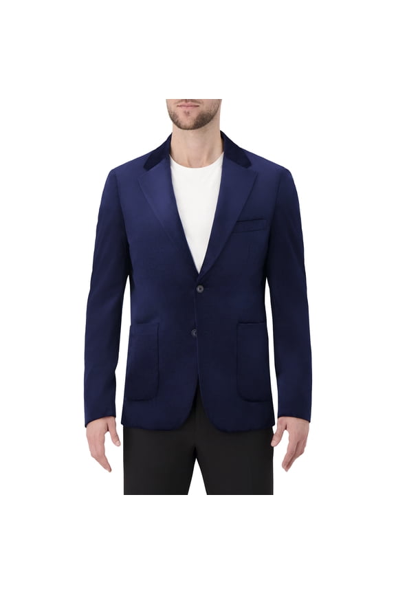 Single Breast Full Lined Patch Pocket Woven Men's Jacket