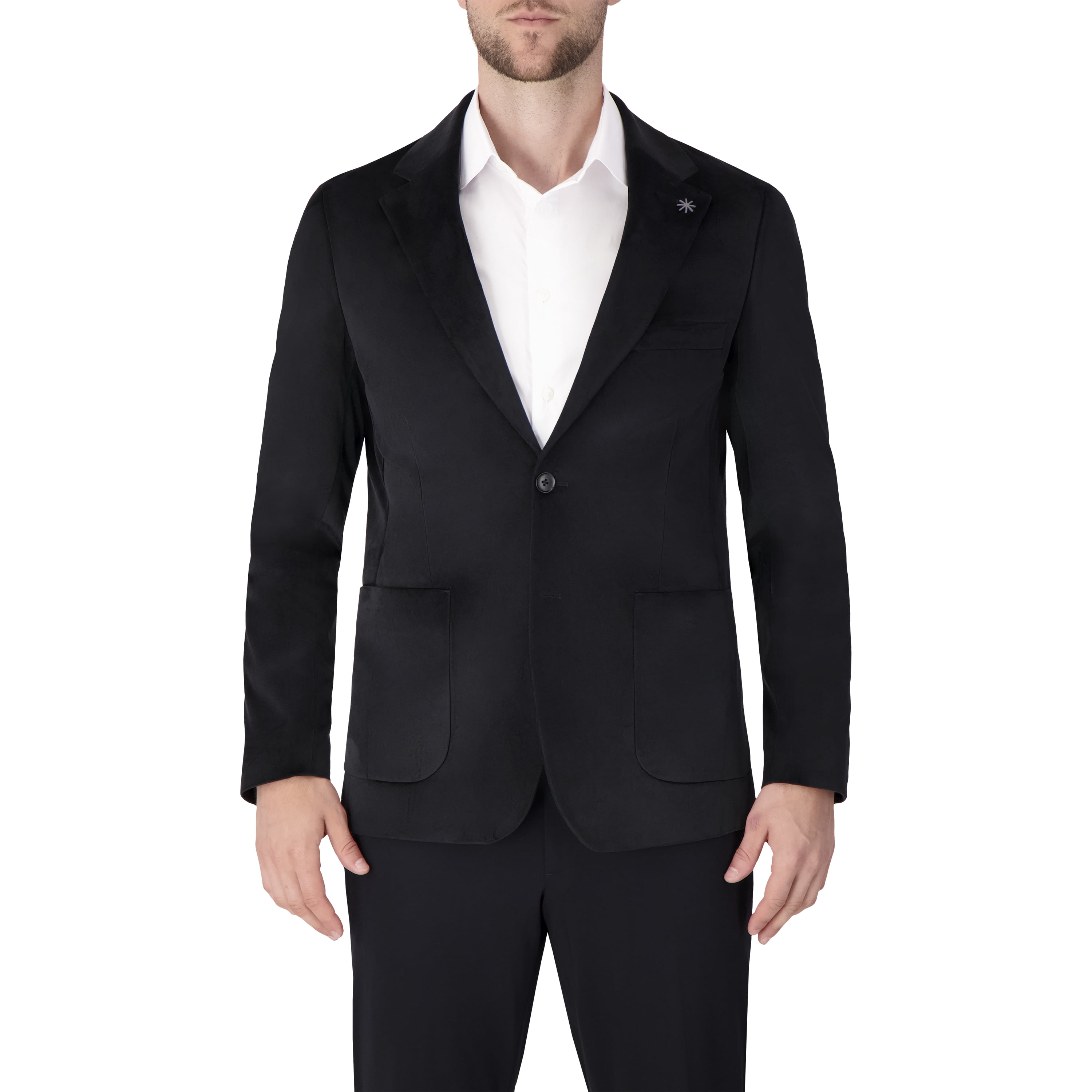 Report Collection Single Breast Full Lined Patch Pocket Woven Men's Jacket