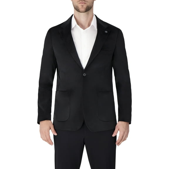 Report Collection Single Breast Full Lined Patch Pocket Woven Men's Jacket