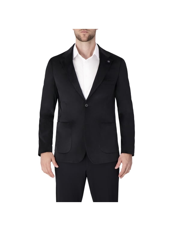 Single Breast Full Lined Patch Pocket Woven Men's Jacket