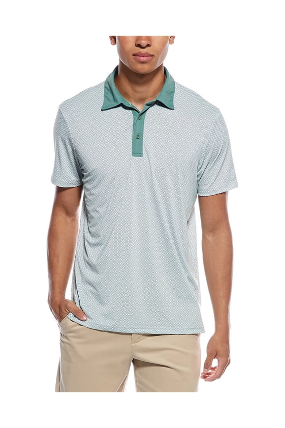 mens 360 Movement Knit Polo Shirt, s, Green