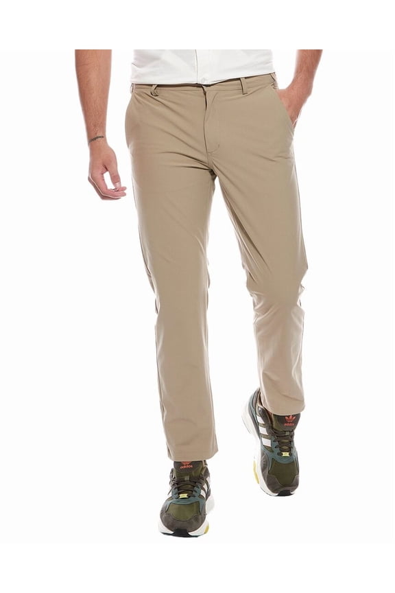 mens Eddie Stretch Woven Trouser, 34, Tan