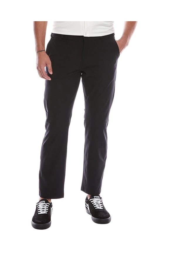 mens Eddie Stretch Woven Trouser, 38, Black