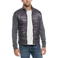 thumbnail image 1 of Report Collection mens  Quilted Knit Sweater Jacket, l, Gray, 1 of 3