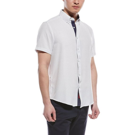 Report Collection mens Woven Shirt, s, Blue