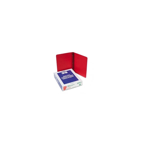 Oxford 52511 Paper Report Cover, Tang Clip, Letter, 1/2" Capacity, Red, 25/Box