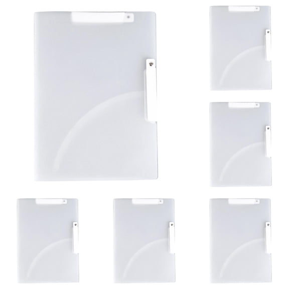 Report Covers with Sliding Bar, 5Pcs Clear Plastic Presentation Folders Resume Portfolio Folder A4 Letter Size for Documents Presentation Office Home Organizer Binder(White*5)