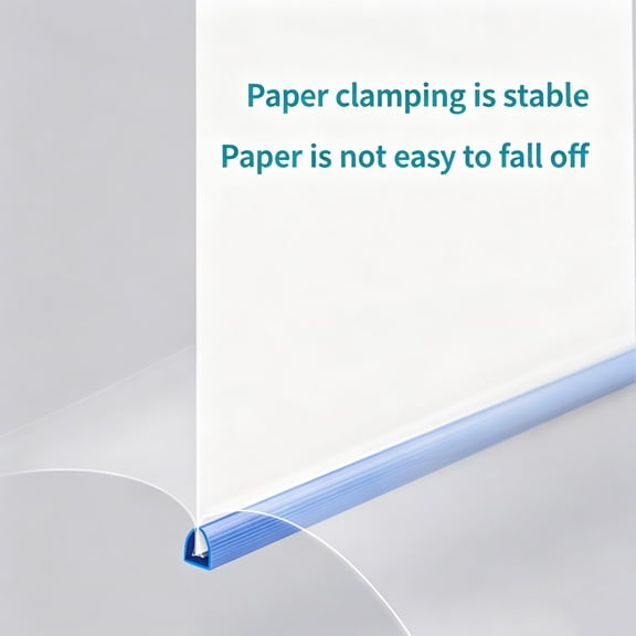 Report Covers with Sliding Bar, Presentation Folders, Clear Report Covers, Presentation File Folder Document Binder for Office Business, A4 Clear Slide Grip File Folders for Documents, 5 Pack