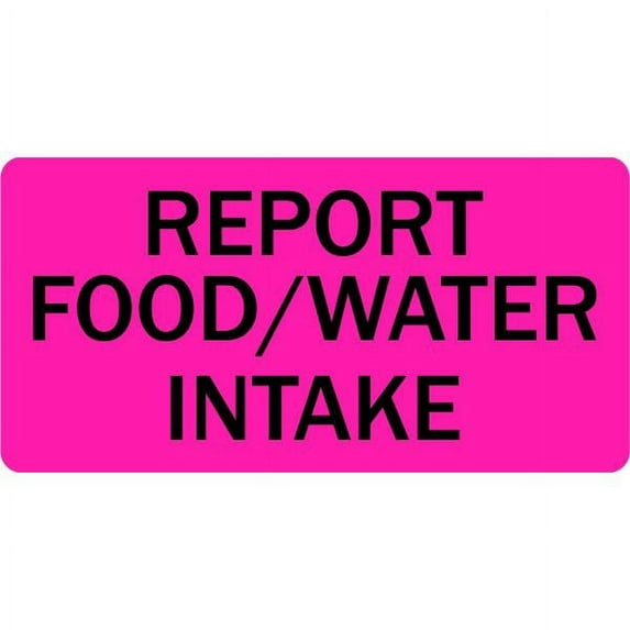 Report Food Water Intake Veterinary Labels