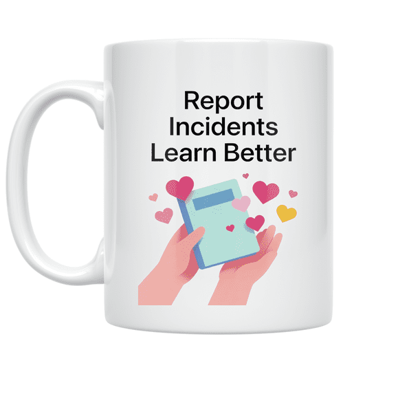Report Incidents Learn Better - Safety Team Supporter - 11 oz Ceramic Coffee Mug