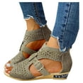 thumbnail image 1 of Report Sandals for Women Gene Ladies Out Vintage Shoes Sandals Outdoor Hollow Up Women's Fashion Zip Women's sandals, 1 of 7