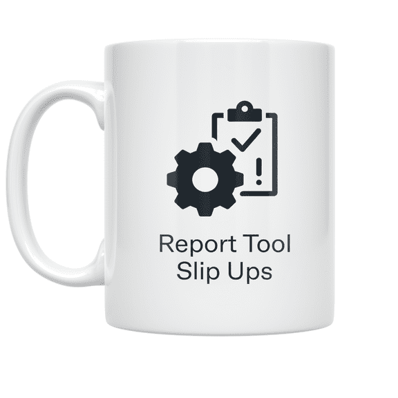 Report Tool Slip Ups - Machine Shop Safety Advocate - 11 oz Ceramic Coffee Mug