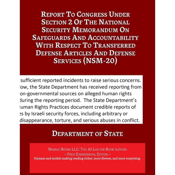 Report to Congress ... (NSM-20), (Paperback)
