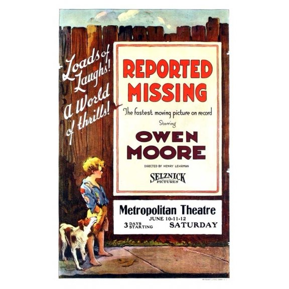 Reported Missing Movie Poster (11 x 17)