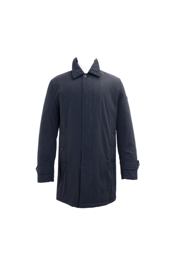 Collared Trench Coat IT 46 Navy Blue