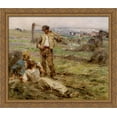 thumbnail image 1 of Repos pendant la fenaison 32x28 Large Gold Ornate Wood Framed Canvas Art by Leon Augustin L'Hermitte, 1 of 2