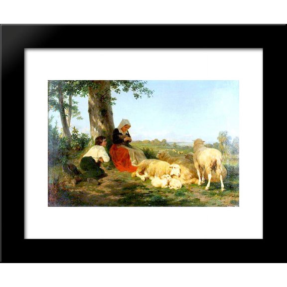 Repose 20x24 Framed Art Print by Rosa Bonheur