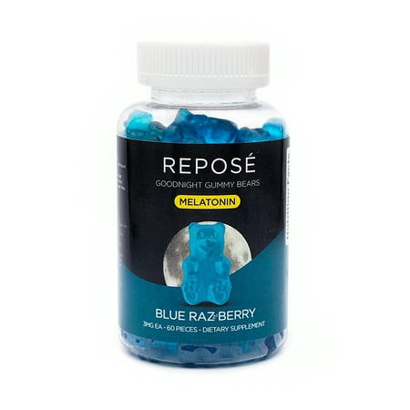 Repose Melatonin Gummy Bears | 60 Gummies, 3MG EA | Sleep Aid