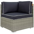 thumbnail image 1 of Modway Repose Outdoor Patio Corner in Light Gray Navy, 1 of 3